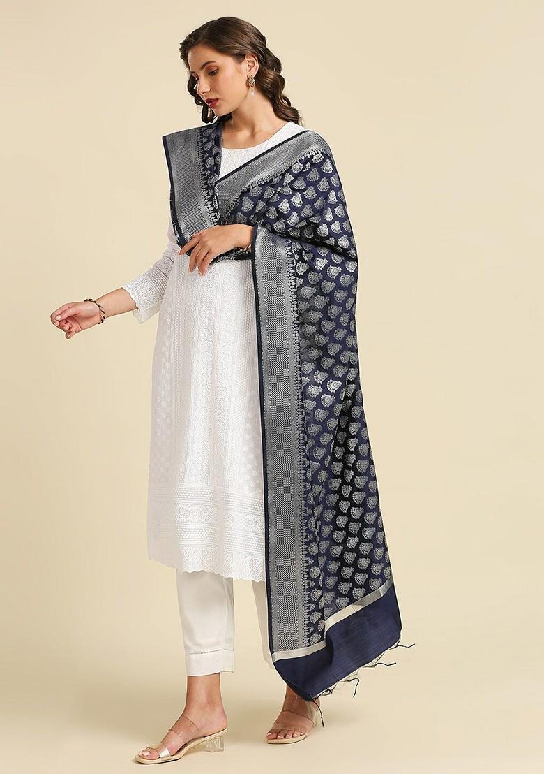 Ethnic Motifs Woven Design Dupatta