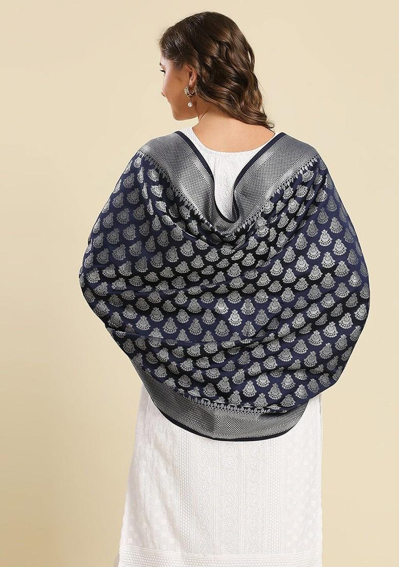Ethnic Motifs Woven Design Dupatta