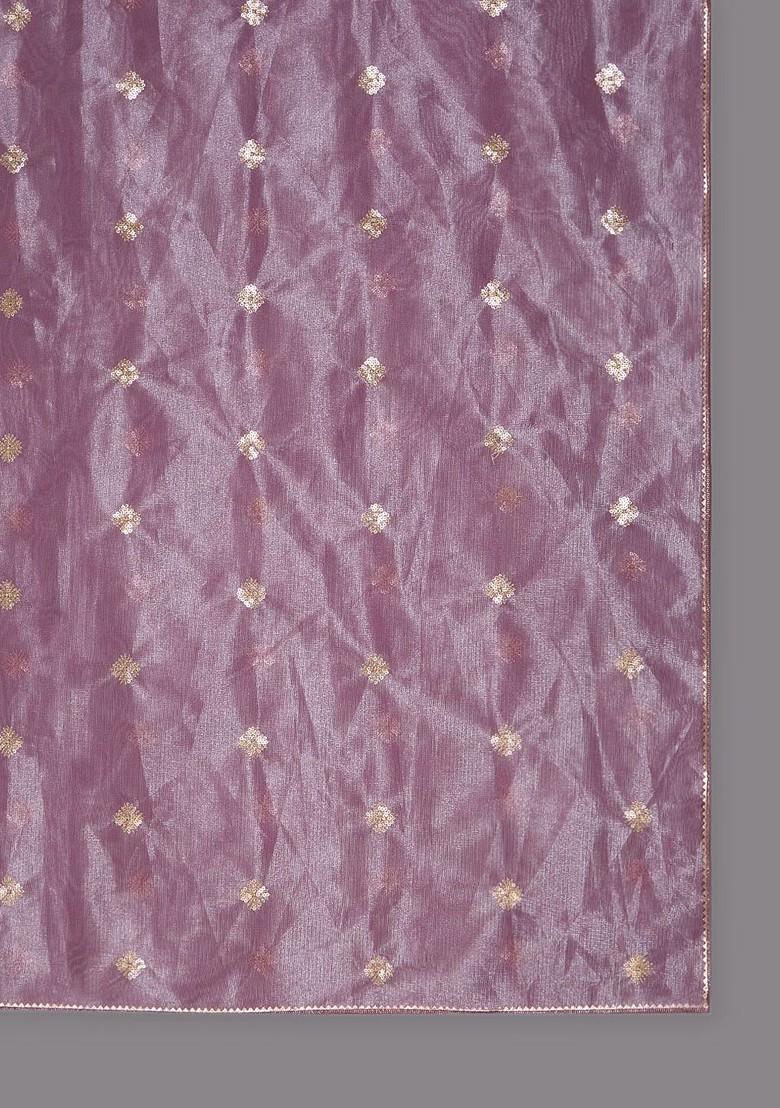 Embroidered Dupatta With Sequinned