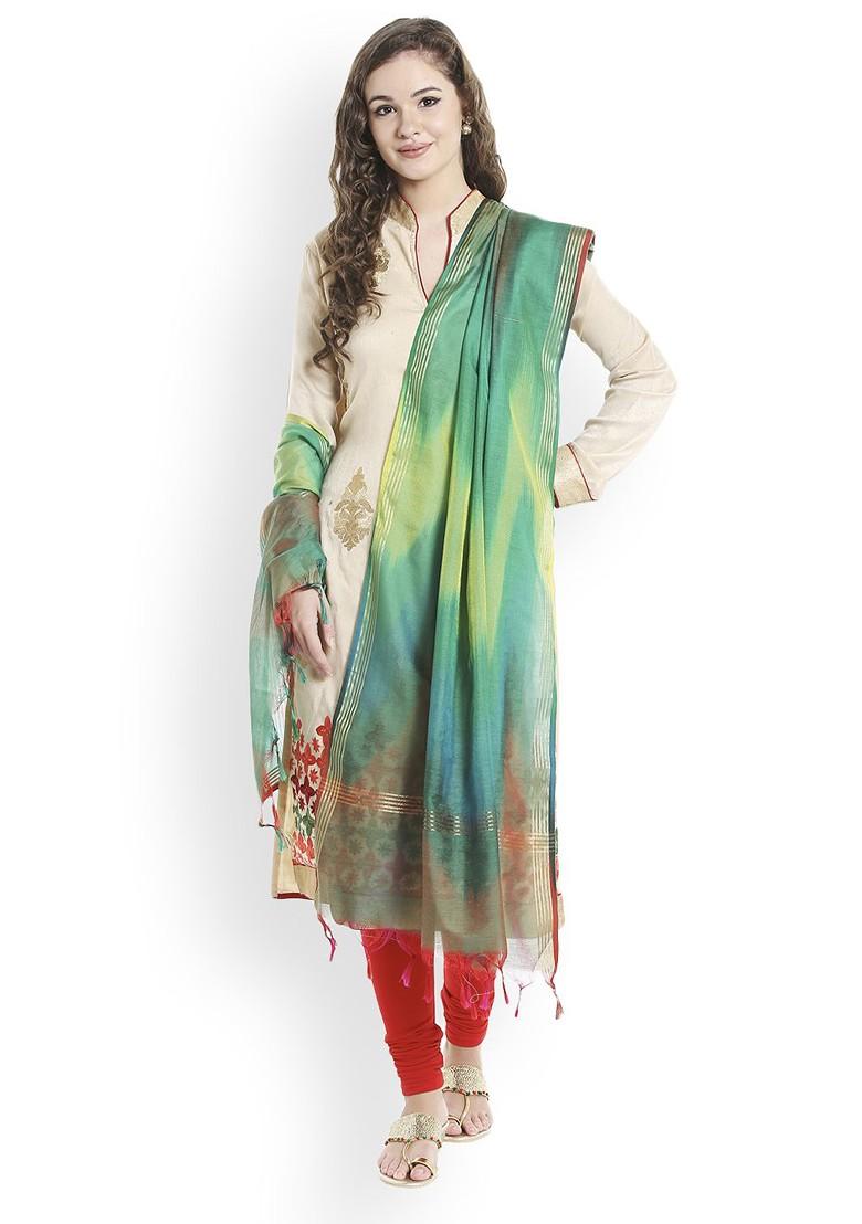 Multicoloured Woven Design Dupatta