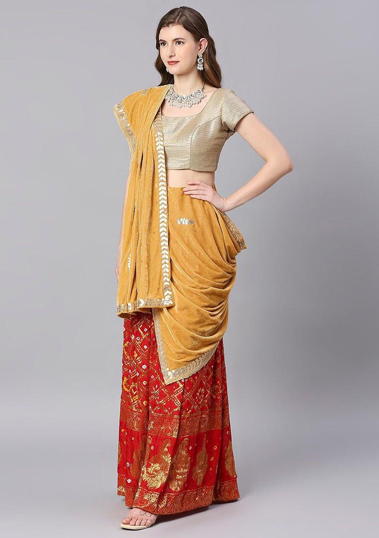 Velvet Dupatta With Gotta Patti