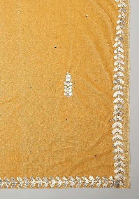 Velvet Dupatta With Gotta Patti