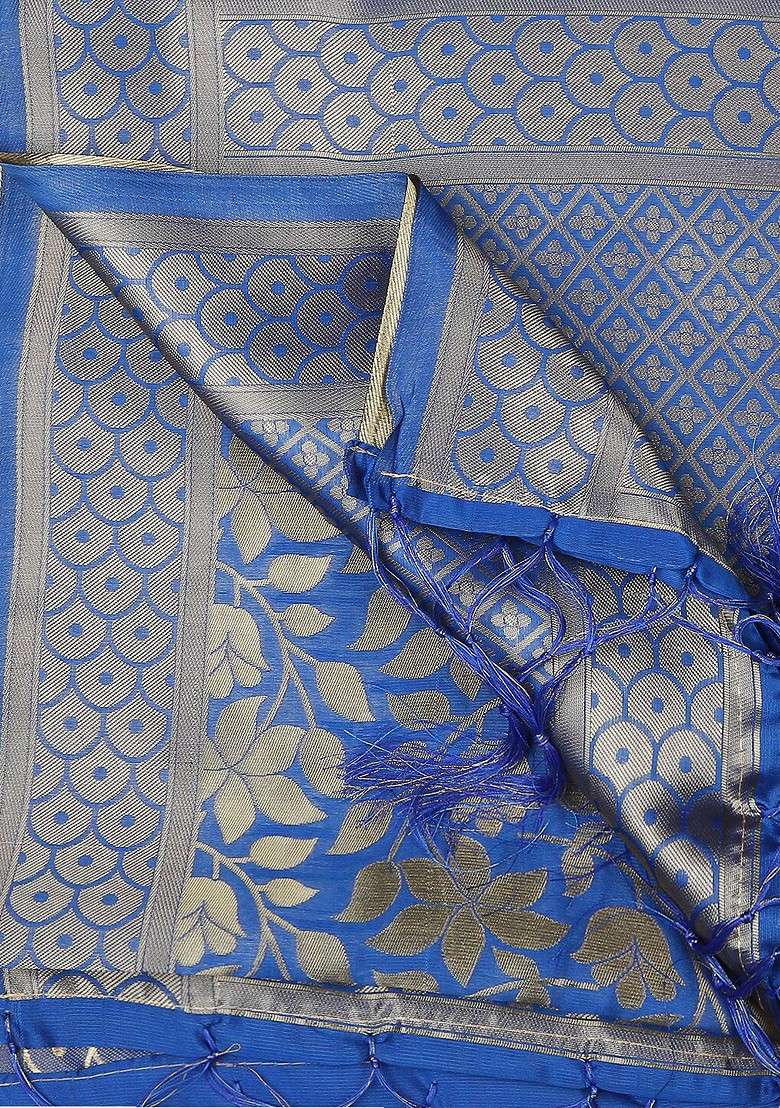Woven Design Banarasi Silk Dupatta - Indya