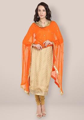 Ethnic Motifs Embroidered Dupatta