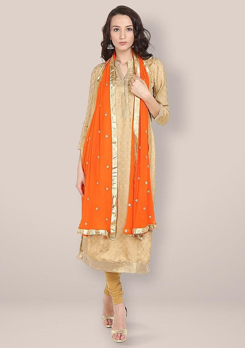 Ethnic Motifs Embroidered Dupatta