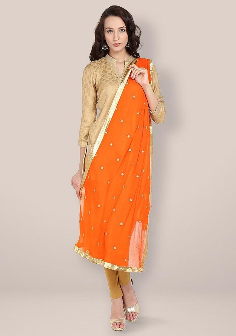 Ethnic Motifs Embroidered Dupatta