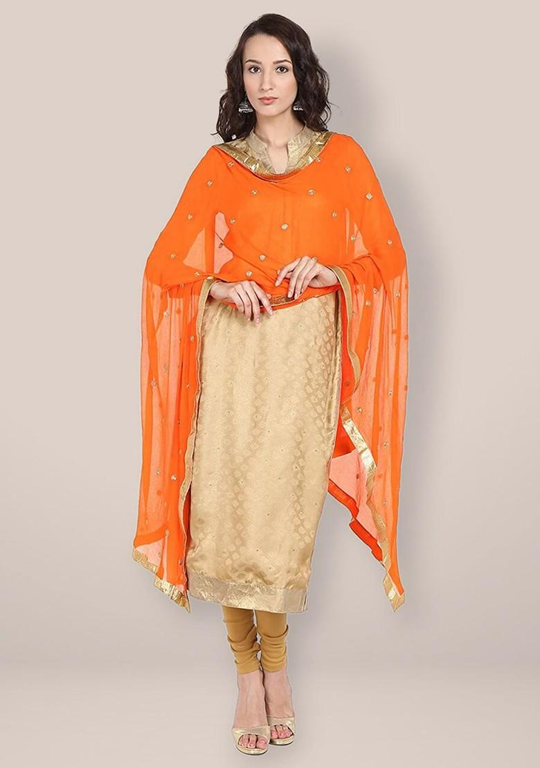 Ethnic Motifs Embroidered Dupatta