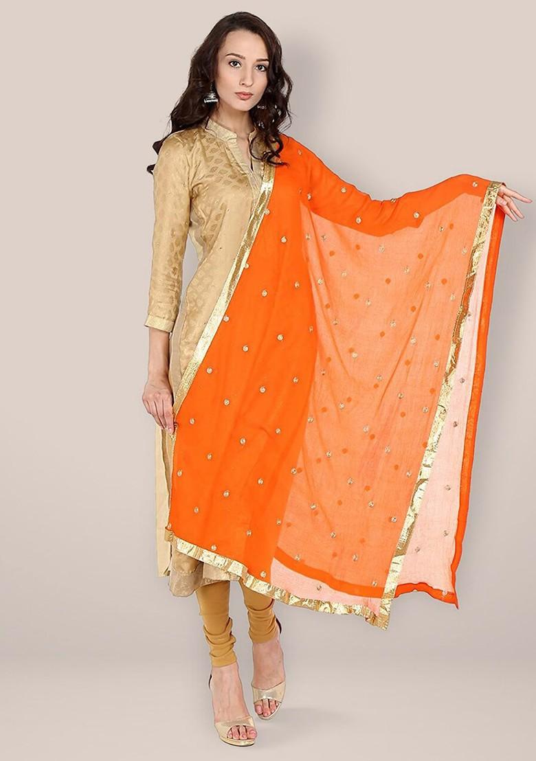 Ethnic Motifs Embroidered Dupatta