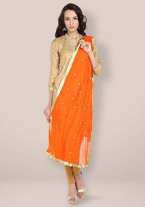 Ethnic Motifs Embroidered Dupatta