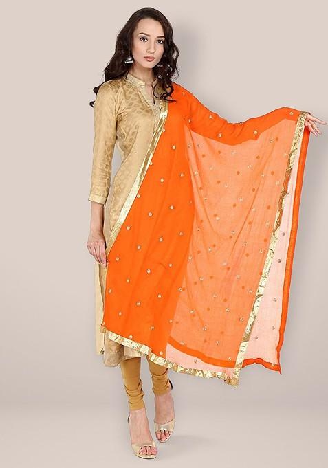 Ethnic Motifs Embroidered Dupatta