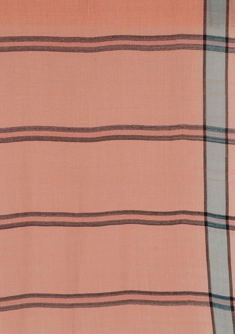 Women Woven Design Striped Stole