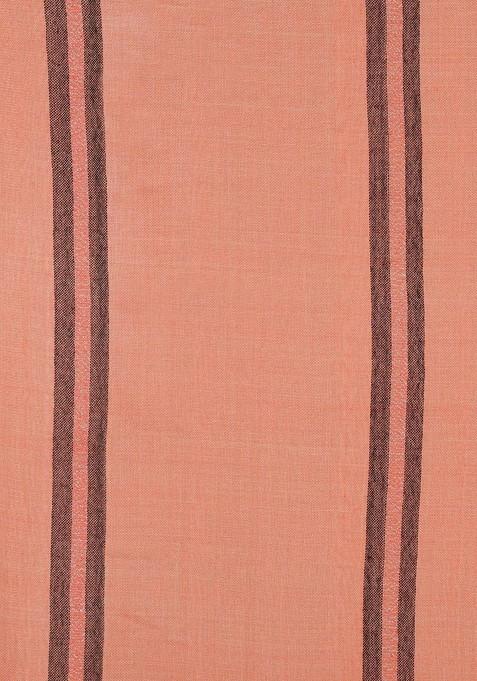 Women Woven Design Striped Stole