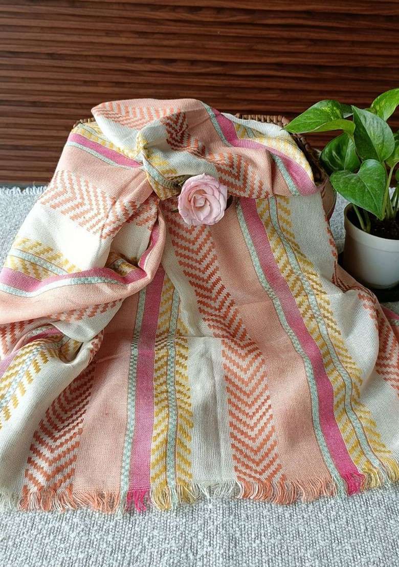 Women Striped Stole - Indya
