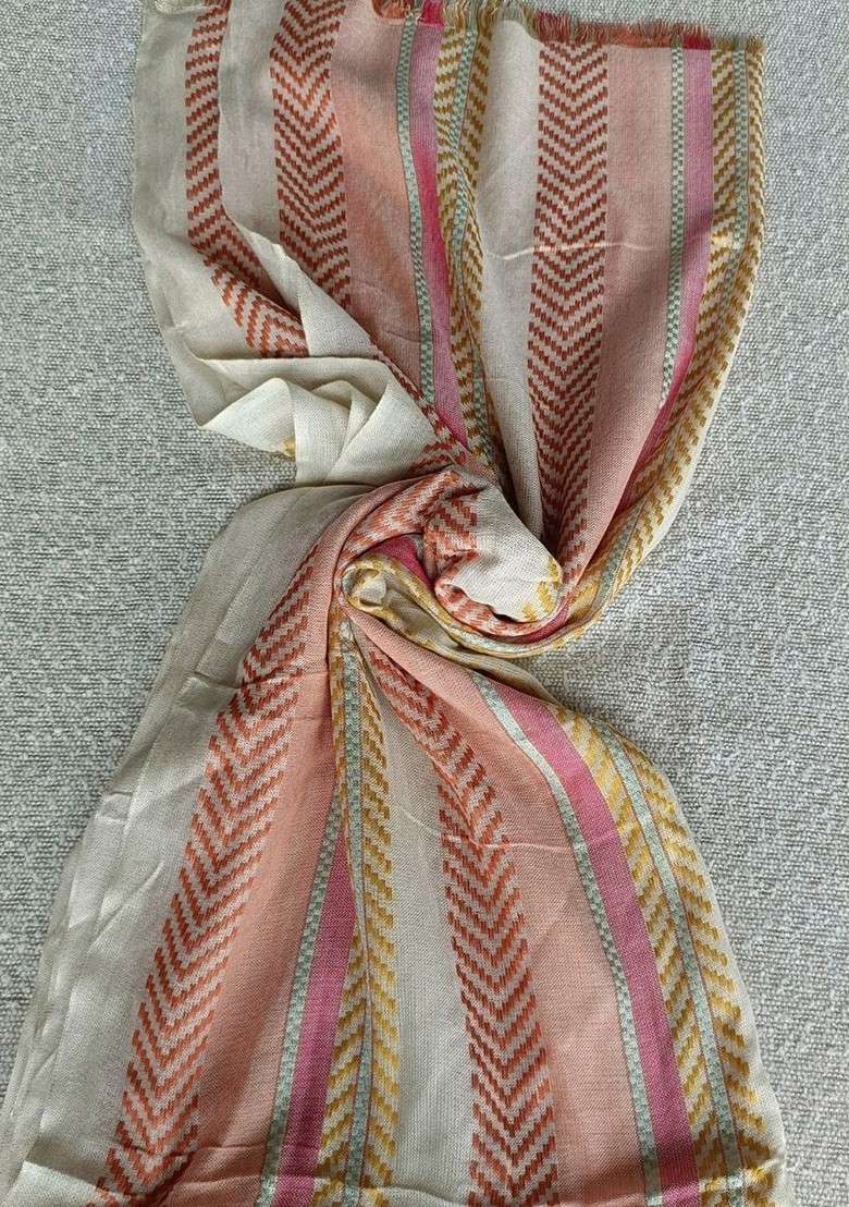 Women Striped Stole - Indya