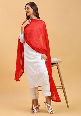 Embroidered Chiffon Dupatta