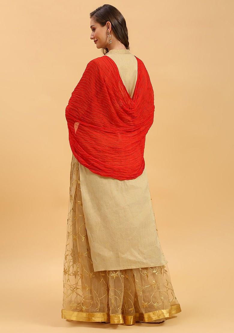 Embroidered Chiffon Dupatta