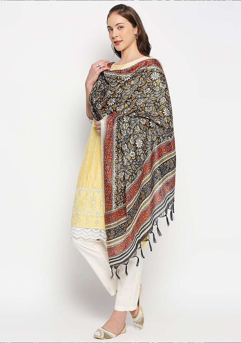Ethnic Motifs Printed Dupatta - Indya
