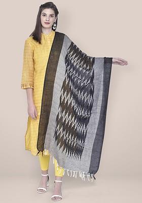 Printed Cotton Ikat Dupatta