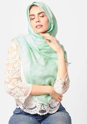 Women Sea Green Linen Dupatta