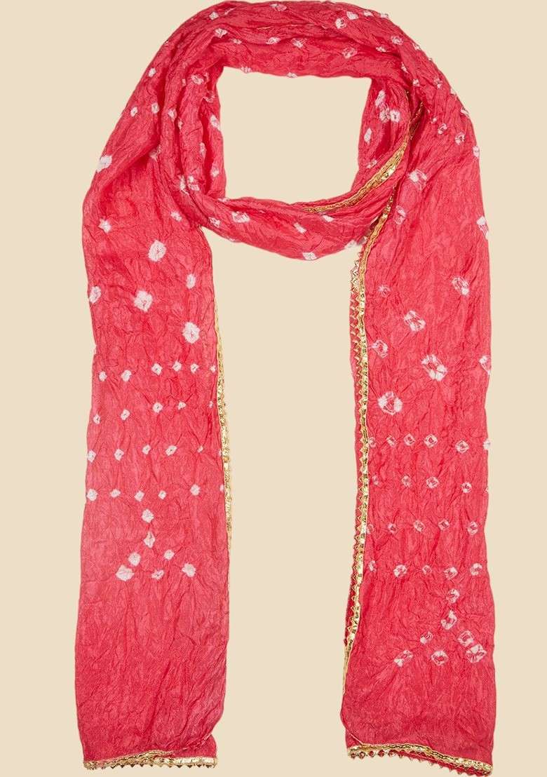 Women Bandhani Dyed Stole - Indya