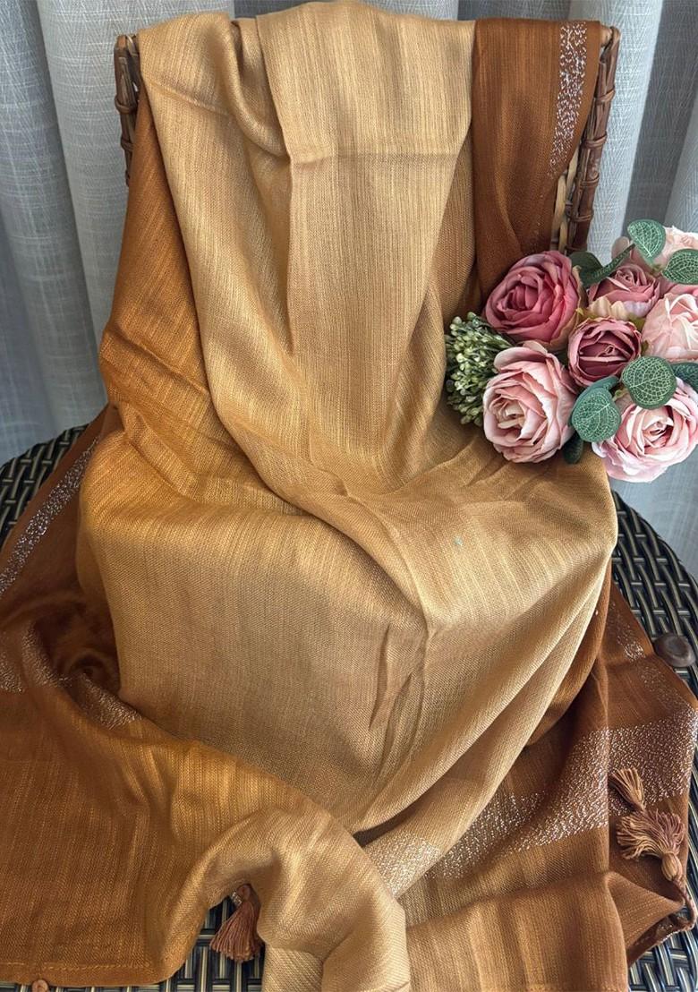 Women Ombre Dyed Tasselled Liva Stole