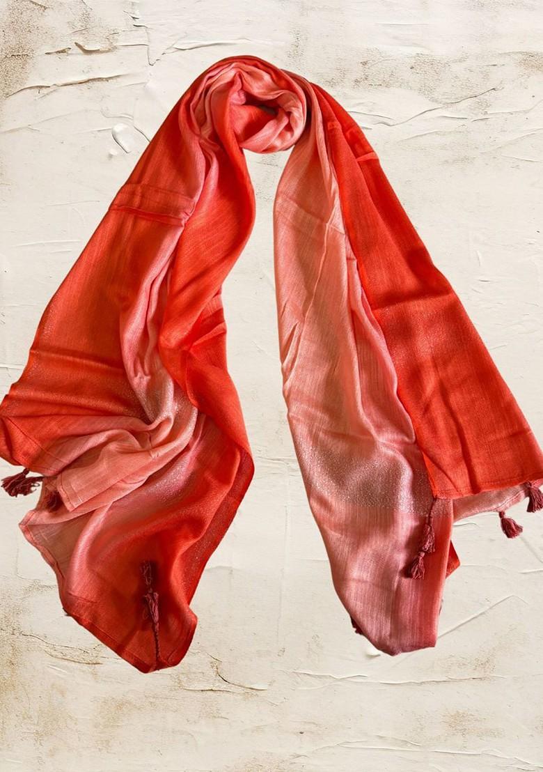 Women Ombre Dyed Regular Handloom Stole