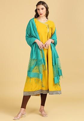 Sequinned Cotton Silk Dupatta