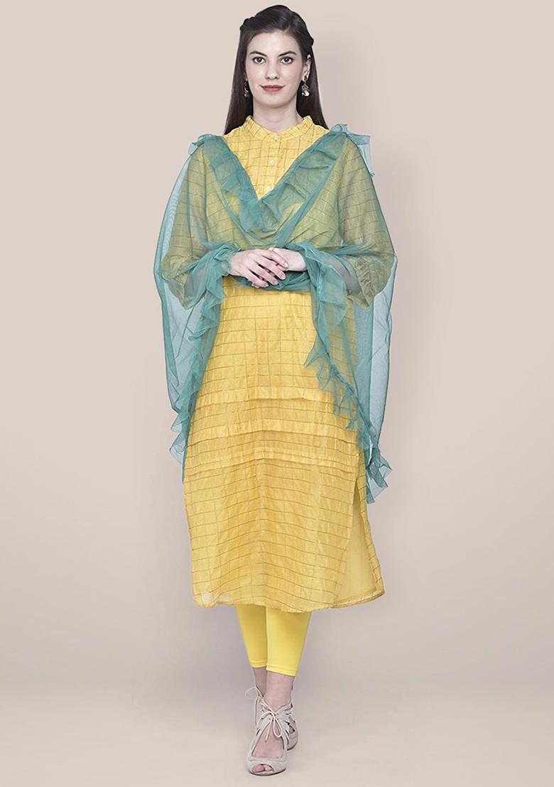 Ruffle Border Dupatta