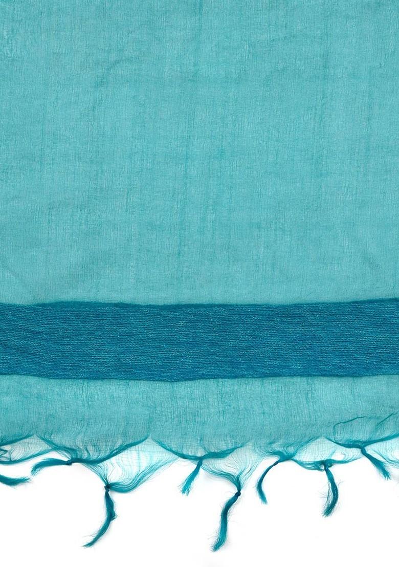 Organza Dupatta With Tasselled Border