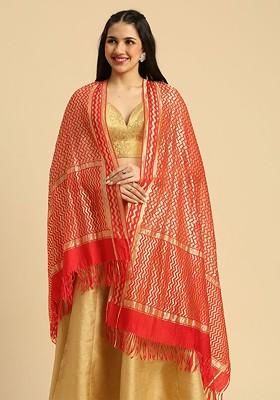 Woven Design Zari Dupatta