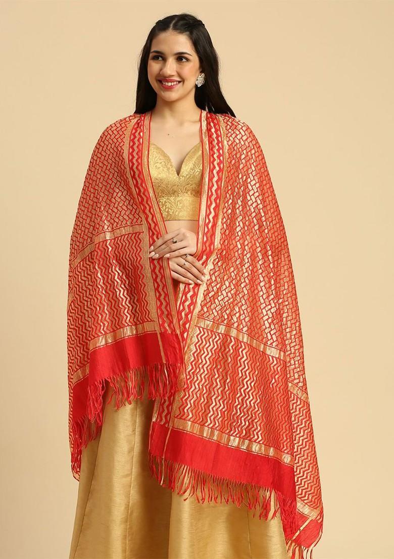 Woven Design Zari Dupatta