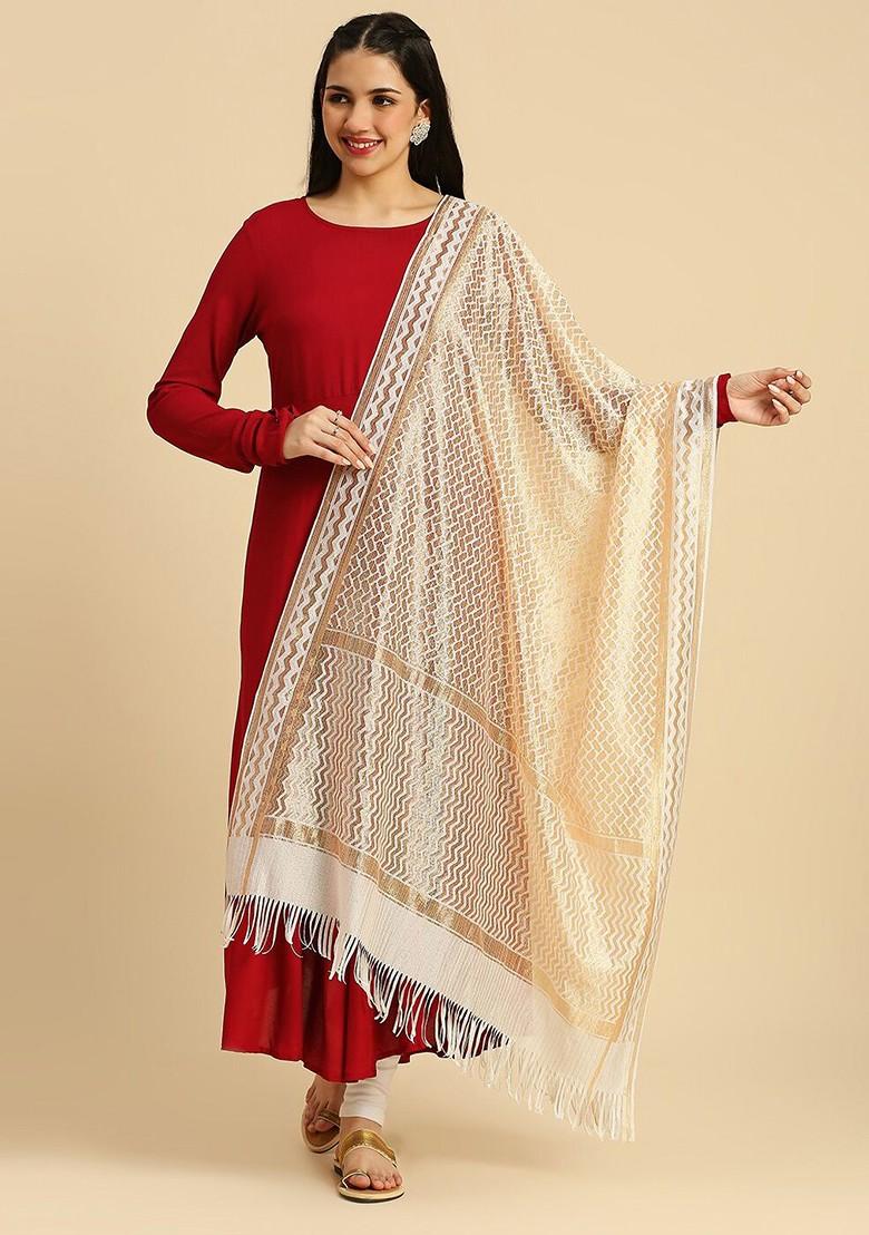 Woven Design Zari Dupatta