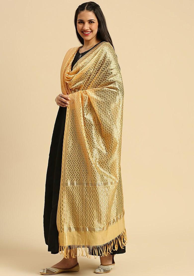 Ethnic Motifs Woven Design Dupatta