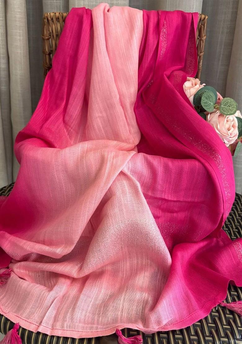 Women Ombre Tasselled Stole