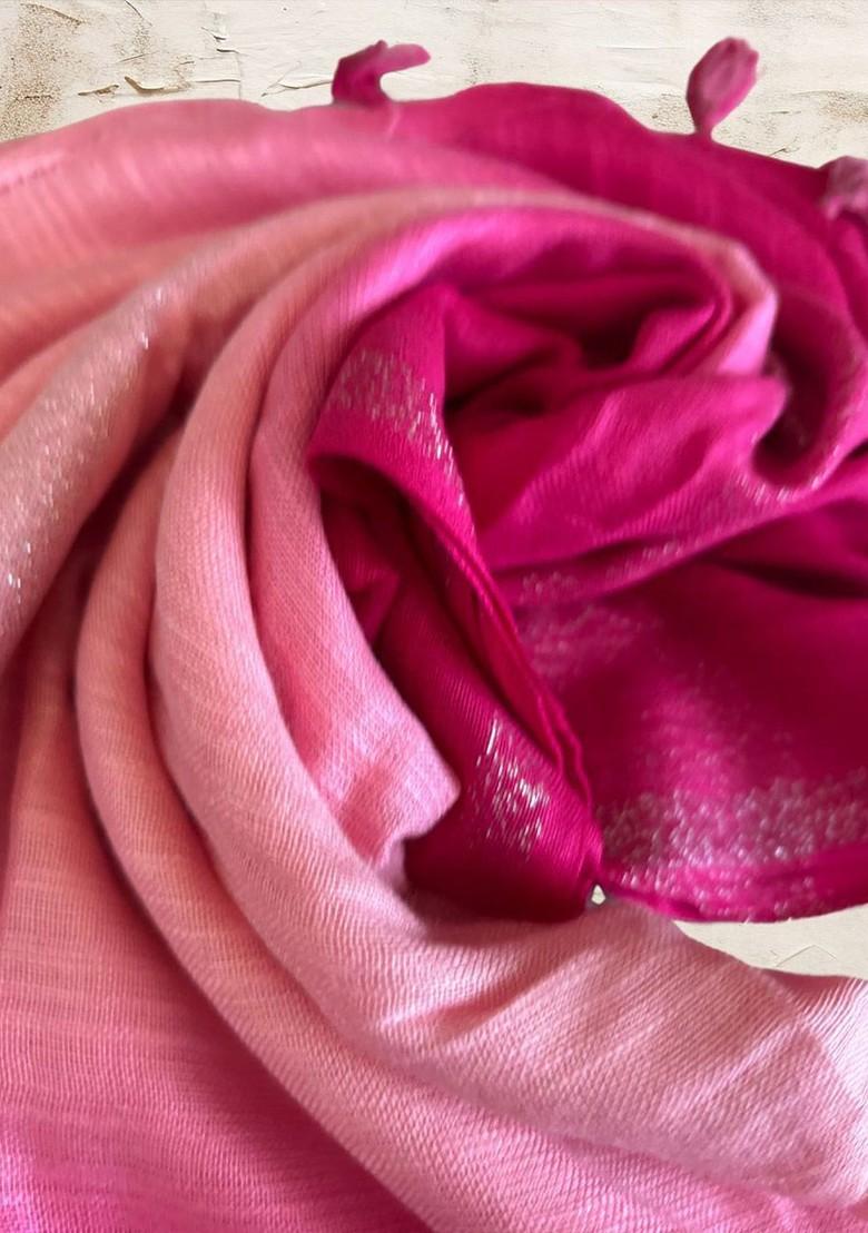 Women Ombre Tasselled Stole