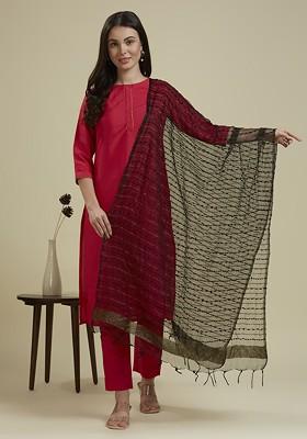 Woven Design Organza Dupatta