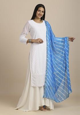 Leheriya Printed Embellished Dupatta