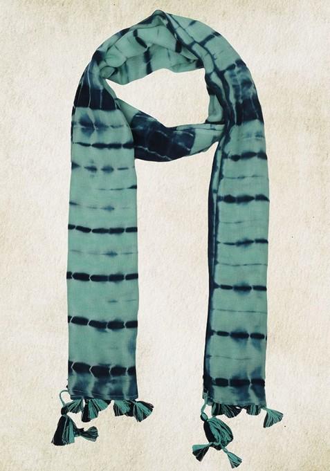 Women Liva Woven Design Tasselled Stole