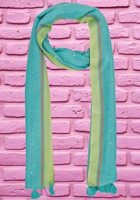 Women Striped Tasselled Stole