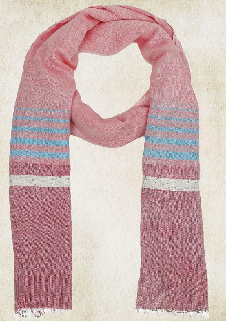 Women Woven Design Winter Stole