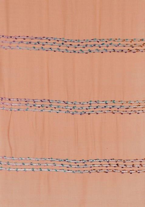 Women Woven Design Tasselled Stole