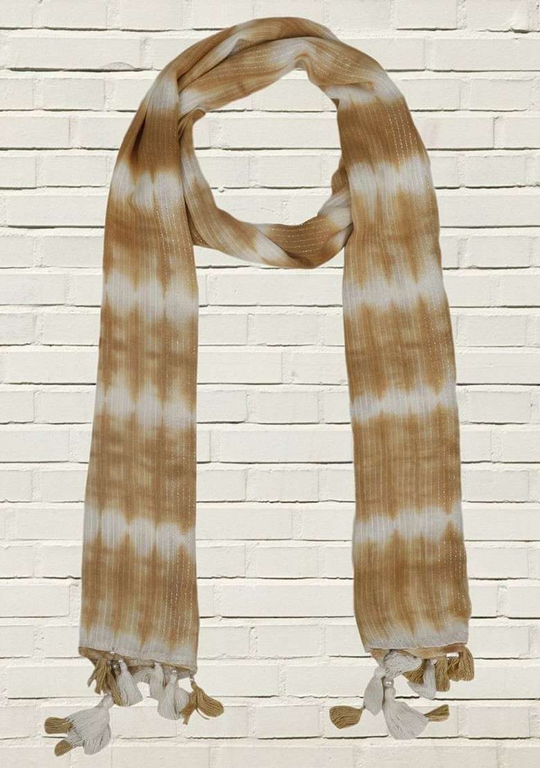Women Woven Design Stole - Indya