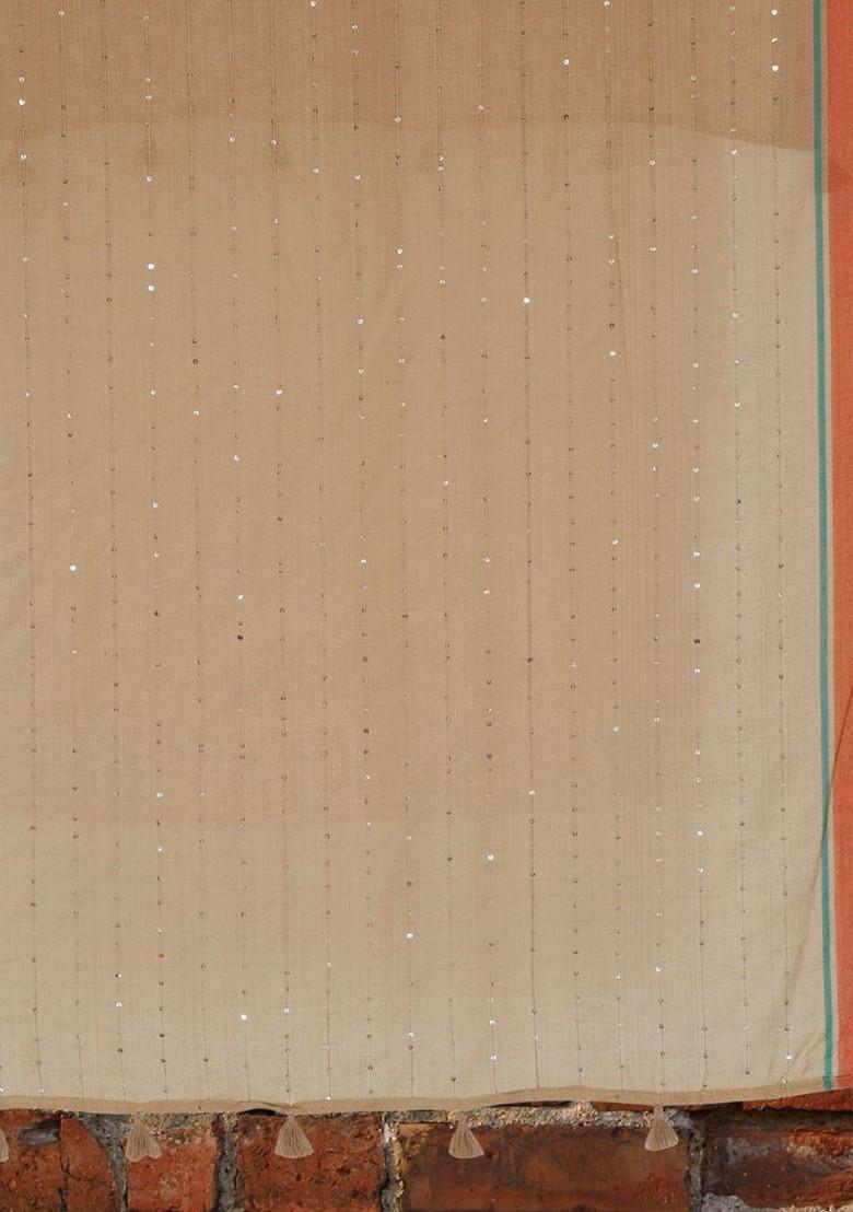 Women Woven Design Stole With Tasselled Border