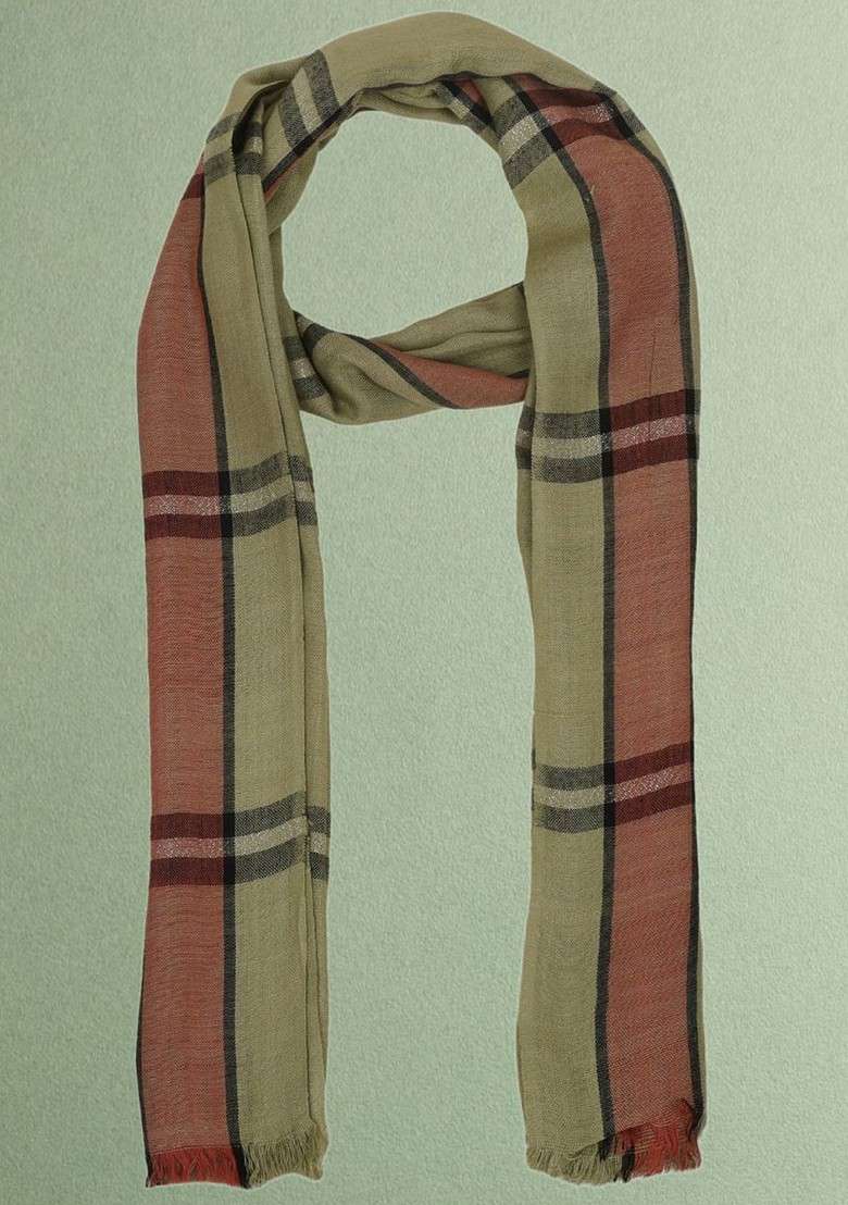 Women Woven Design Stole - Indya