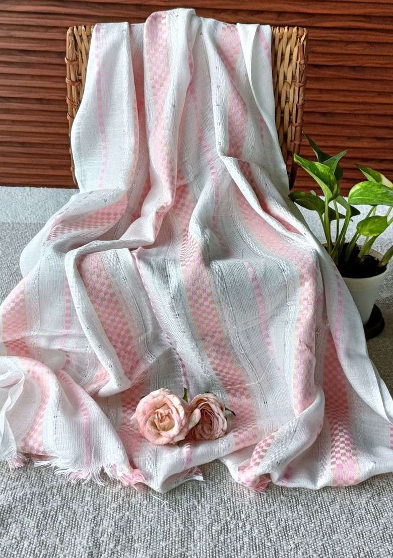 Women Woven Design Stole - Indya