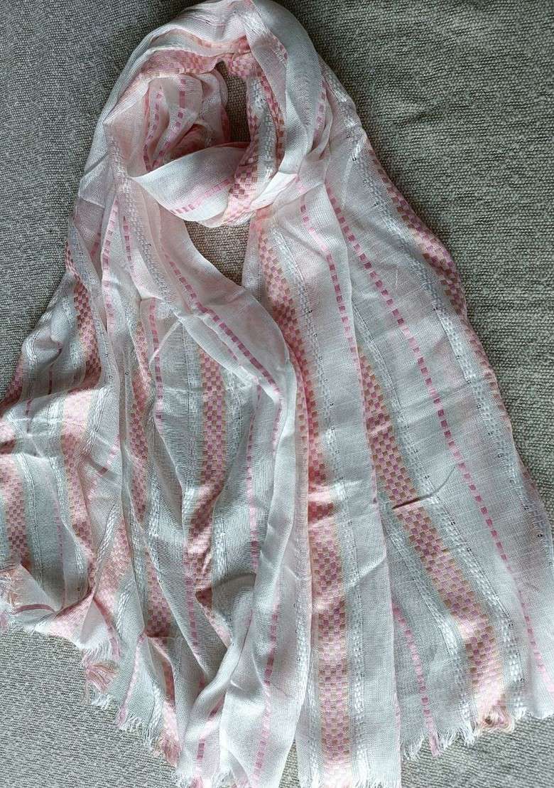 Women Woven Design Stole - Indya