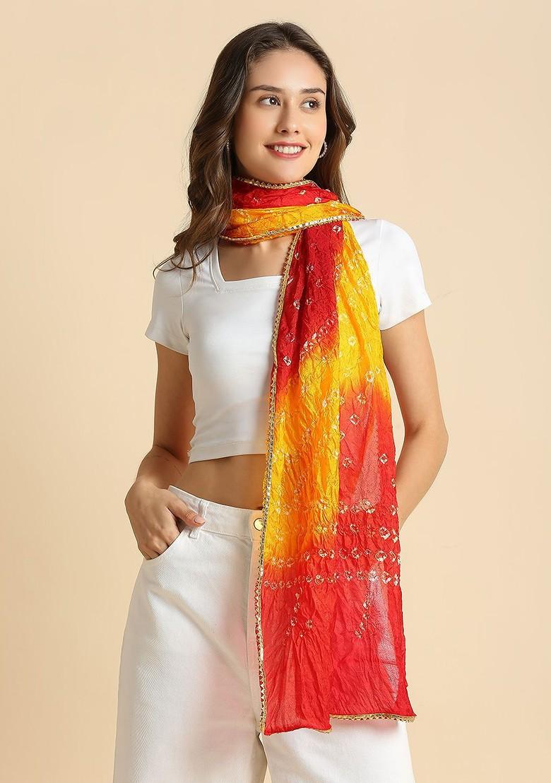 Women Bandhini Printed Stole