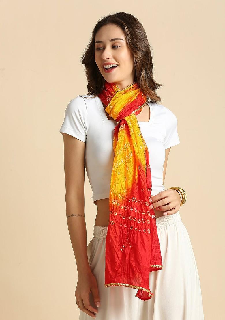 Women Bandhini Printed Stole