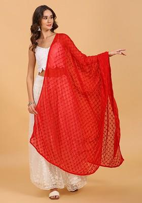 Floral Embroidered Dupatta