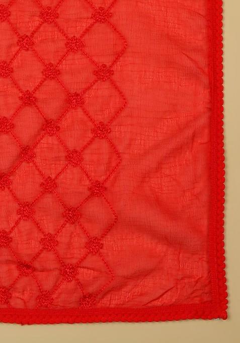 Floral Embroidered Dupatta